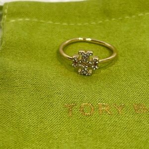 Sale!Tory Burch Gold Ring with Silver Accents New Size 7